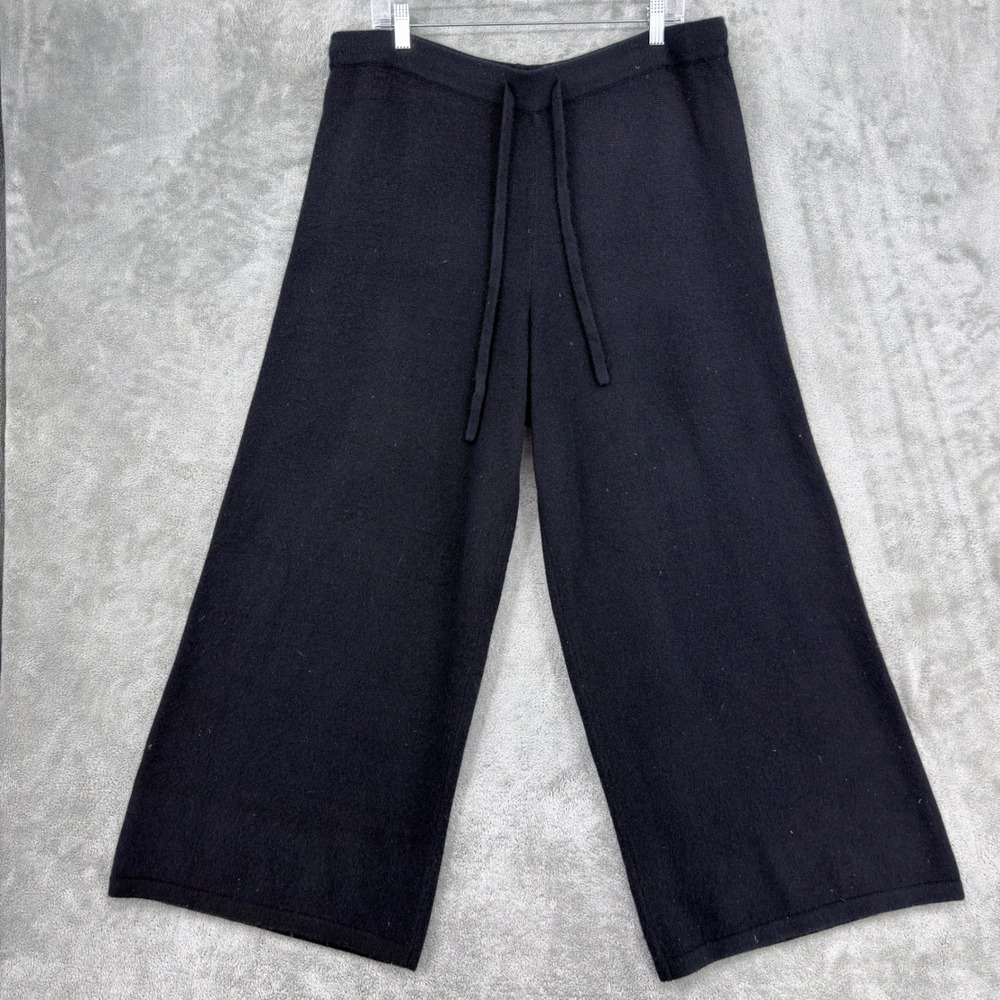 Haven Well Within Pants Womens Size XL Black Cashmere Wide Leg Quiet luxury Cozy